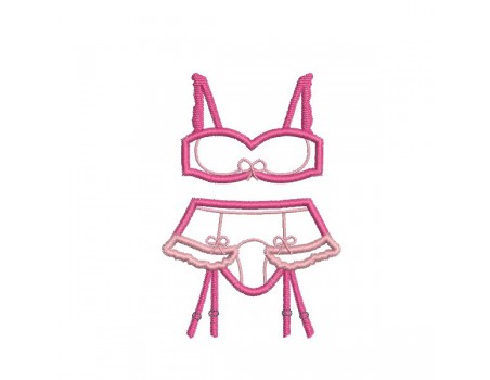 Instant download machine embroidery design underwear suspender belts