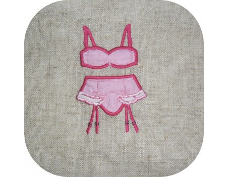 Instant download machine embroidery design underwear suspender belts