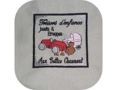 Instant download machine embroidery design retro toys