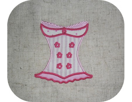 Instant download machine embroidery design underwear suspender belts applique