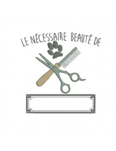 Instant download machine embroidery  applique dog grooming