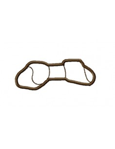 Os a mâcher appliué 10x10cm