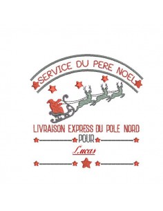 Instant download machine embroidery design Santa Claus