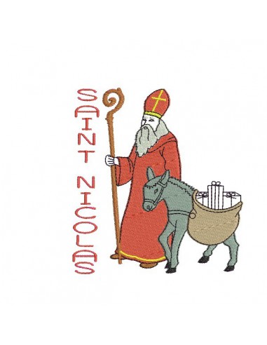 Instant download machine embroidery design saint Nicolas