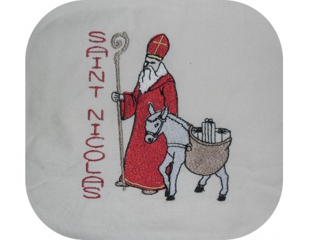 Instant download machine embroidery design saint Nicolas