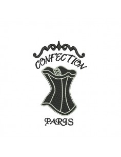 Instant download machine embroidery design applique Lingerie corset