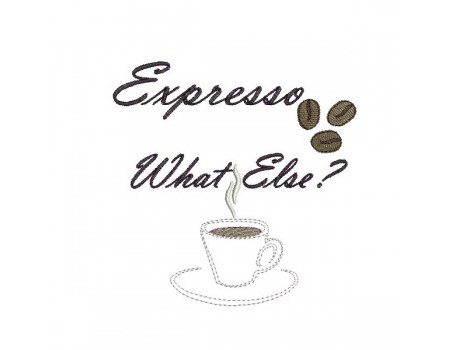 Instant download machine embroidery design  expresso