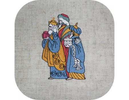 Motif de broderie machine les rois mages