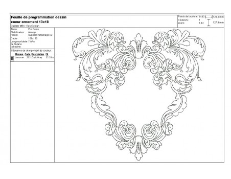 Instant download machine embroidery design heart redwork