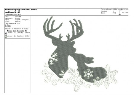 Instant download machine embroidery design Deer and fawn