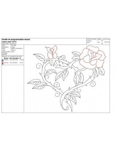 Kit De Broderie Crewel Dimensions - Coeurs Roses #2424 - Neuf - Vintage USA