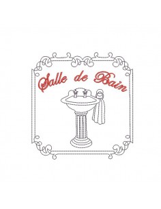 Instant download machine embroidery design perfumery