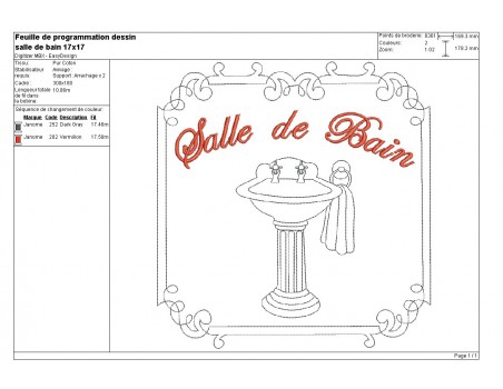 Instant download machine embroidery design perfumery