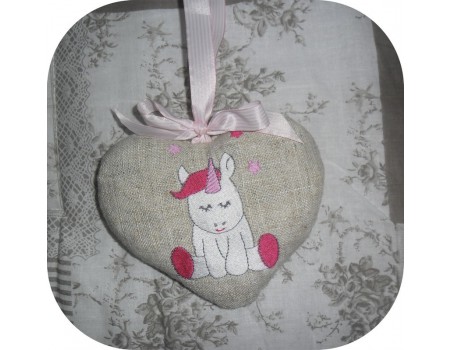 Instant download machine embroidery design baby Unicorn 