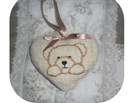 Instant download machine embroidery design Head of the bear