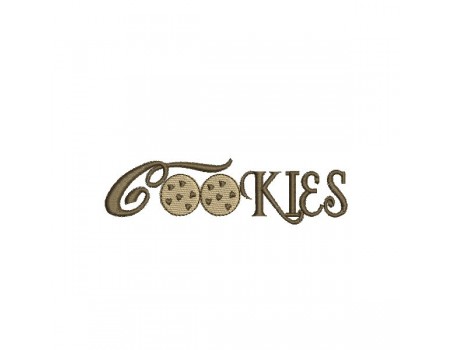 Motif de broderie machine cookies