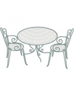 Salon de jardin en fer forgé