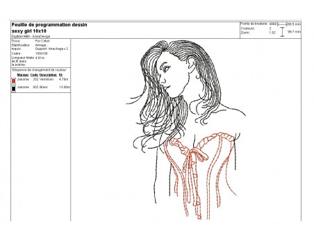 Instant download machine embroidery design  Lingerie  sexy