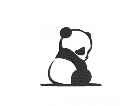 Motif de broderie machine panda
