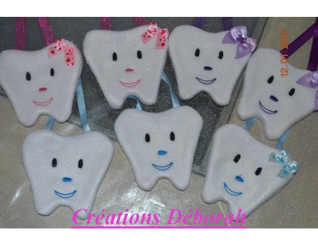 Instant download machine embroidery bag tooth