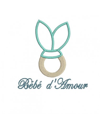 Instant download machine embroidery design rabbits