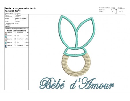 Instant download machine embroidery design rabbits