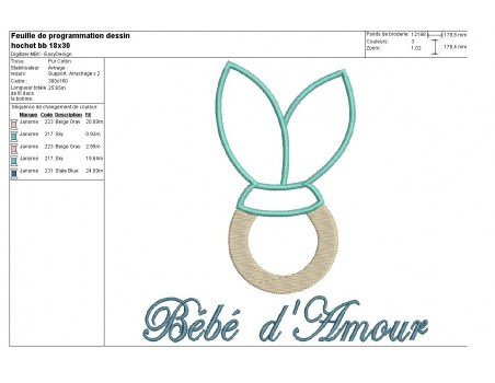 Instant download machine embroidery design rabbits