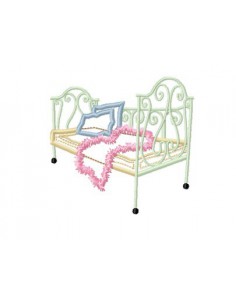 lit ancien en fer forgé 2 formats