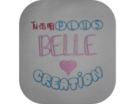 Instant download machine embroidery My most beautiful creation