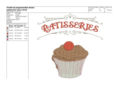 Instant download machine embroidery design tea