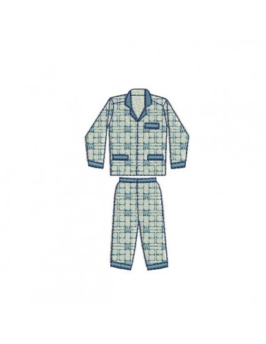 Instant download machine embroidery pajamas