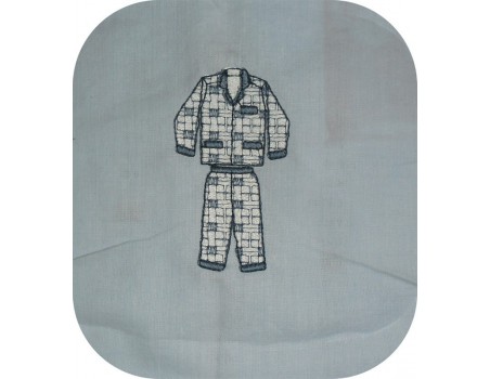 Instant download machine embroidery pajamas