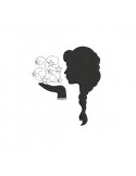 Instant download machine embroidery Cameo woman with stars