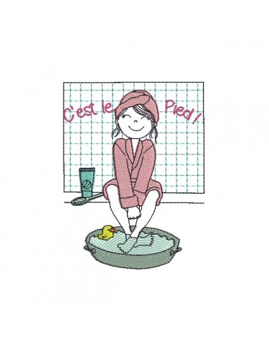 Instant download machine embroidery Hotel bath and spa