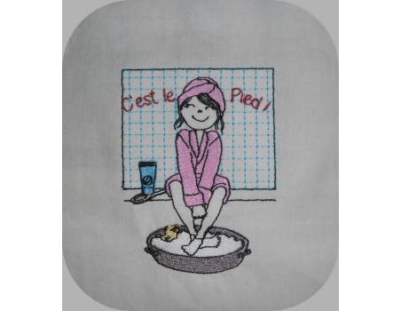 Instant download machine embroidery Hotel bath and spa