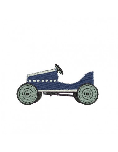 Instant download machine embroidery  Pedal car