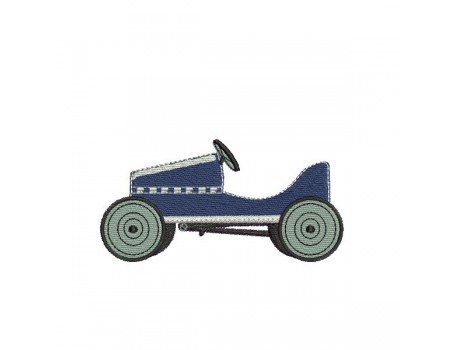 Instant download machine embroidery  Pedal car