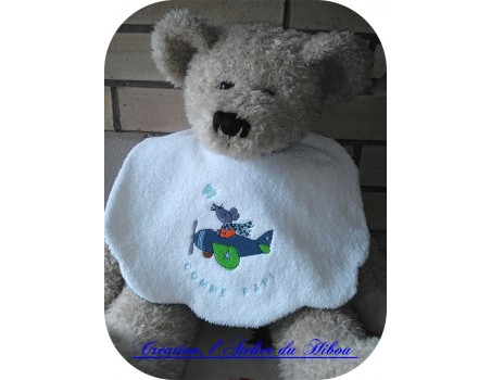 Instant download machine embroidery Mouse in a plane