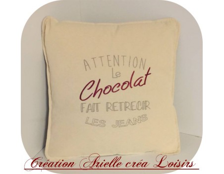 Instant download machine embroidery design chocolate