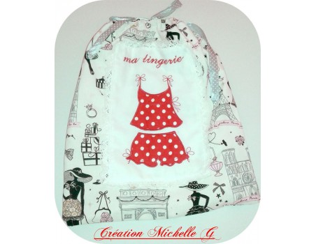 Motif de broderie ensemble bloomer