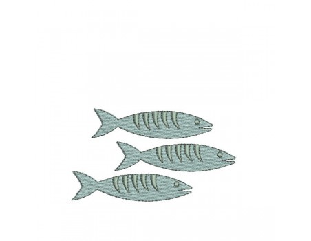 Instant download machine embroidery Fish