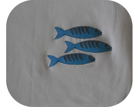 Instant download machine embroidery Fish