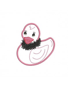 Motif de broderie machine  canard sexy