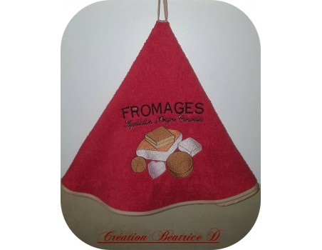 Motif de broderie machine  fromages