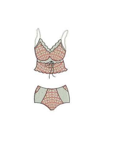 Instant download machine embroidery design Lingerie underwear