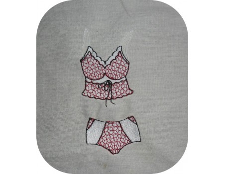 Instant download machine embroidery design Lingerie underwear