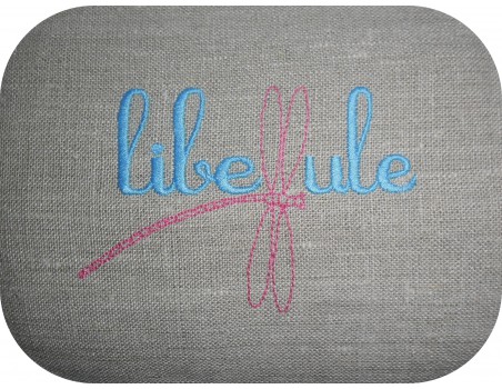 Motif de broderie machine Libellule