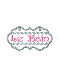 Etiquette salle de bain  10x10 cm