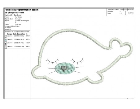 Instant download machine embroidery Mouse in a plane