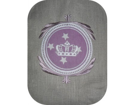 Motif de broderie machine cadre Constance